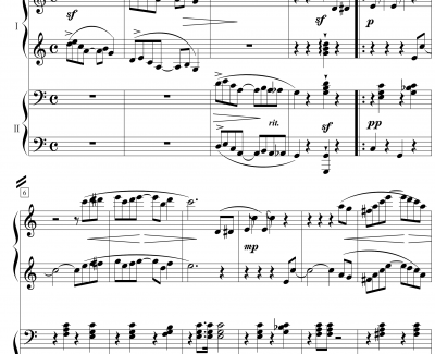 The Entertainer钢琴谱-四手联弹-Scott Joplin