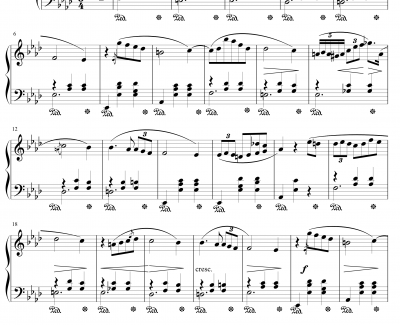 第九号圆舞曲Op69钢琴谱-Nr1-肖邦-chopin