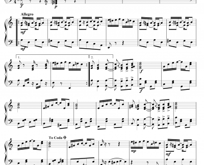 致爱丽丝钢琴谱-【爵士版】-贝多芬-beethoven