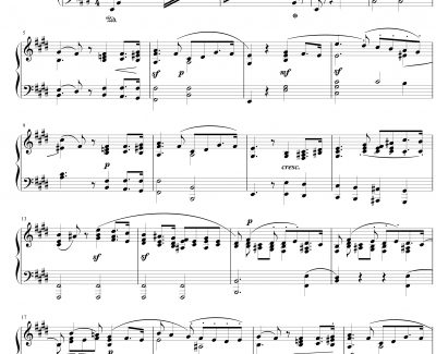 安慰Op.30 No.3钢琴谱-门德尔松