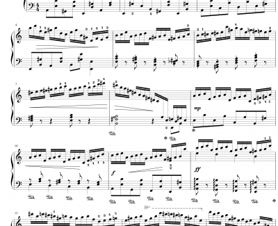 a小调练习曲钢琴谱-匠人音效-yutianyue126