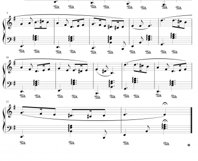 绿袖子钢琴谱-钢教改良版-世界名曲