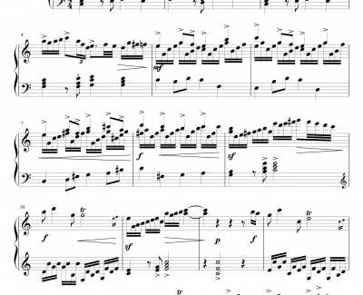 一页曲1钢琴谱-数学进行曲-灵动无痕