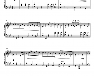 音乐小品钢琴谱-贝多芬-beethoven