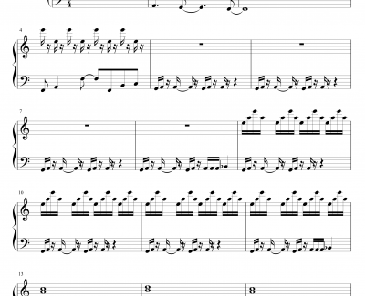  Langrisser 4 BGM 02 Opening Theme钢琴谱-游戏-梦幻模拟战