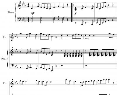 Eine Kleine Nachtmusik钢琴谱-第一小夜曲-莫扎特