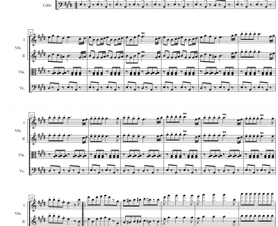 弦乐加洛普钢琴谱-项海波