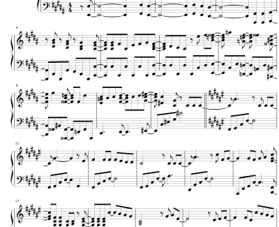 嵐 - 迷宮ラブソング 钢琴独奏-Arashi-钢琴谱