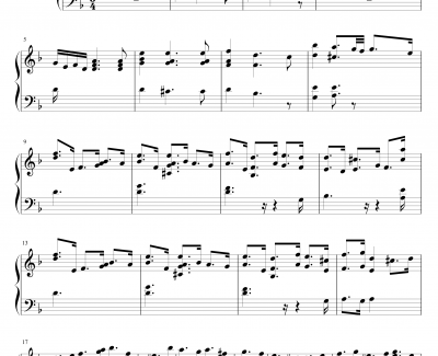 BWV.1004Chaconne改编钢琴谱-巴赫神作-P.E.Bach