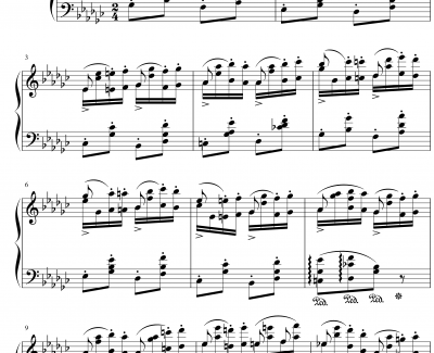 肖邦练习曲钢琴谱-肖邦-chopin