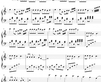 哇之歌钢琴谱-欢乐-lyjai770
