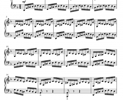 Etude in D Minor钢琴谱-gyf513