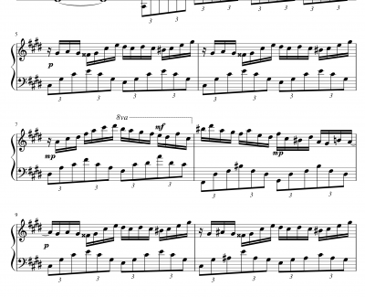 Fantaisie-Impromptu Op.66-肖邦钢琴谱-chopin