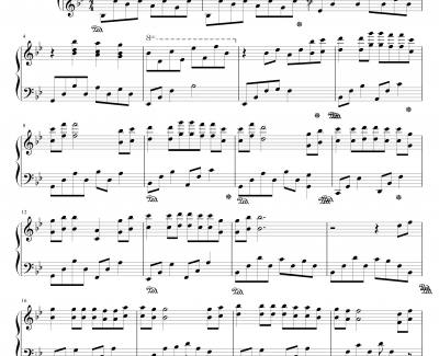 1945钢琴谱-海角七号