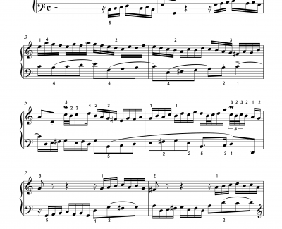 二部创意曲钢琴谱-1-BWV-772-巴赫-P.E.Bach