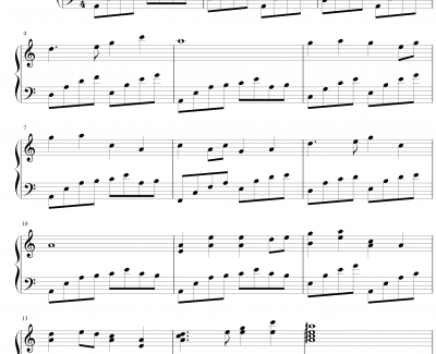 嘎达梅林钢琴谱-文武贝钢琴版-中国名曲