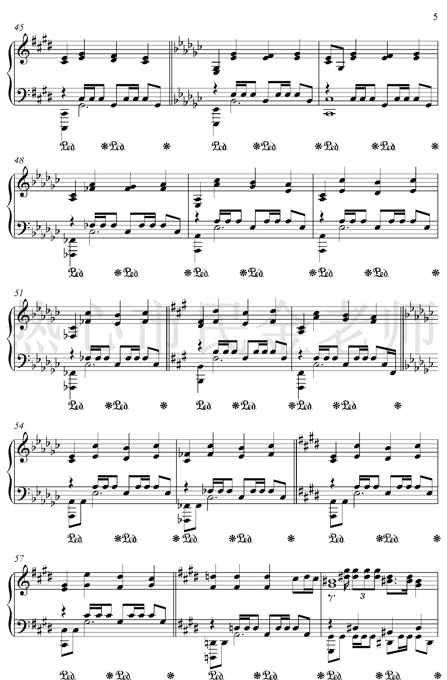 Main Theme钢琴谱(王者荣耀主题曲）-金老师独奏1902245