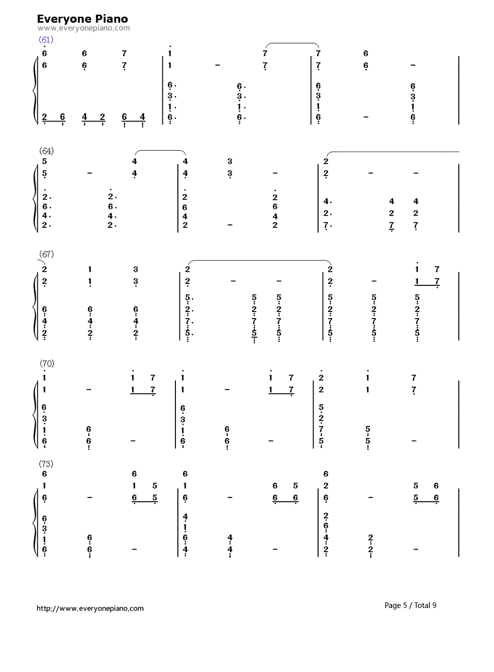 上古卷轴5：天际主题曲钢琴简谱-Jeremy Soule演唱5