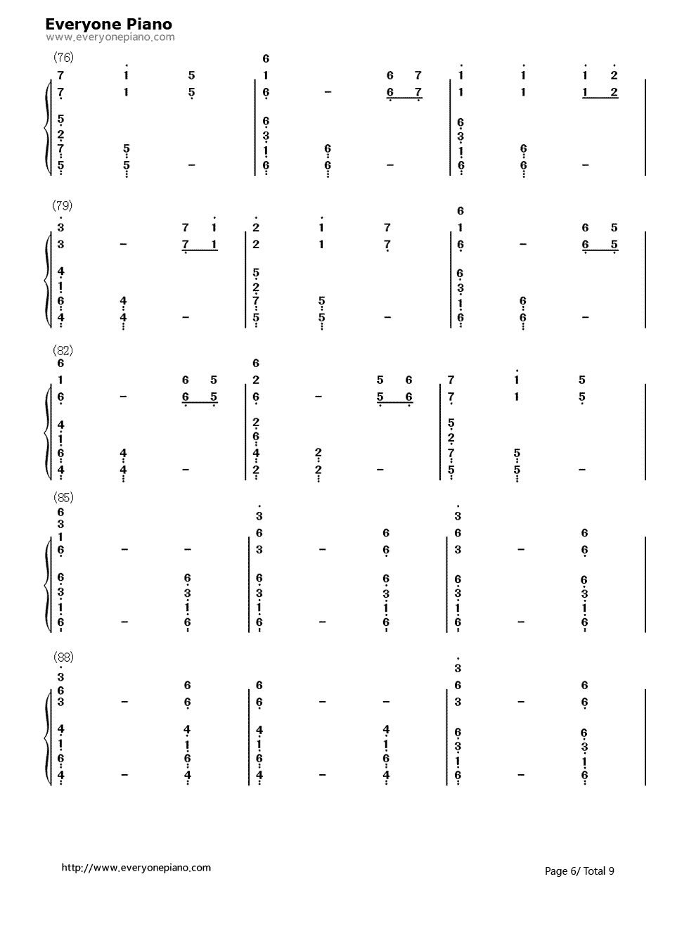 上古卷轴5：天际主题曲钢琴简谱-Jeremy Soule演唱6