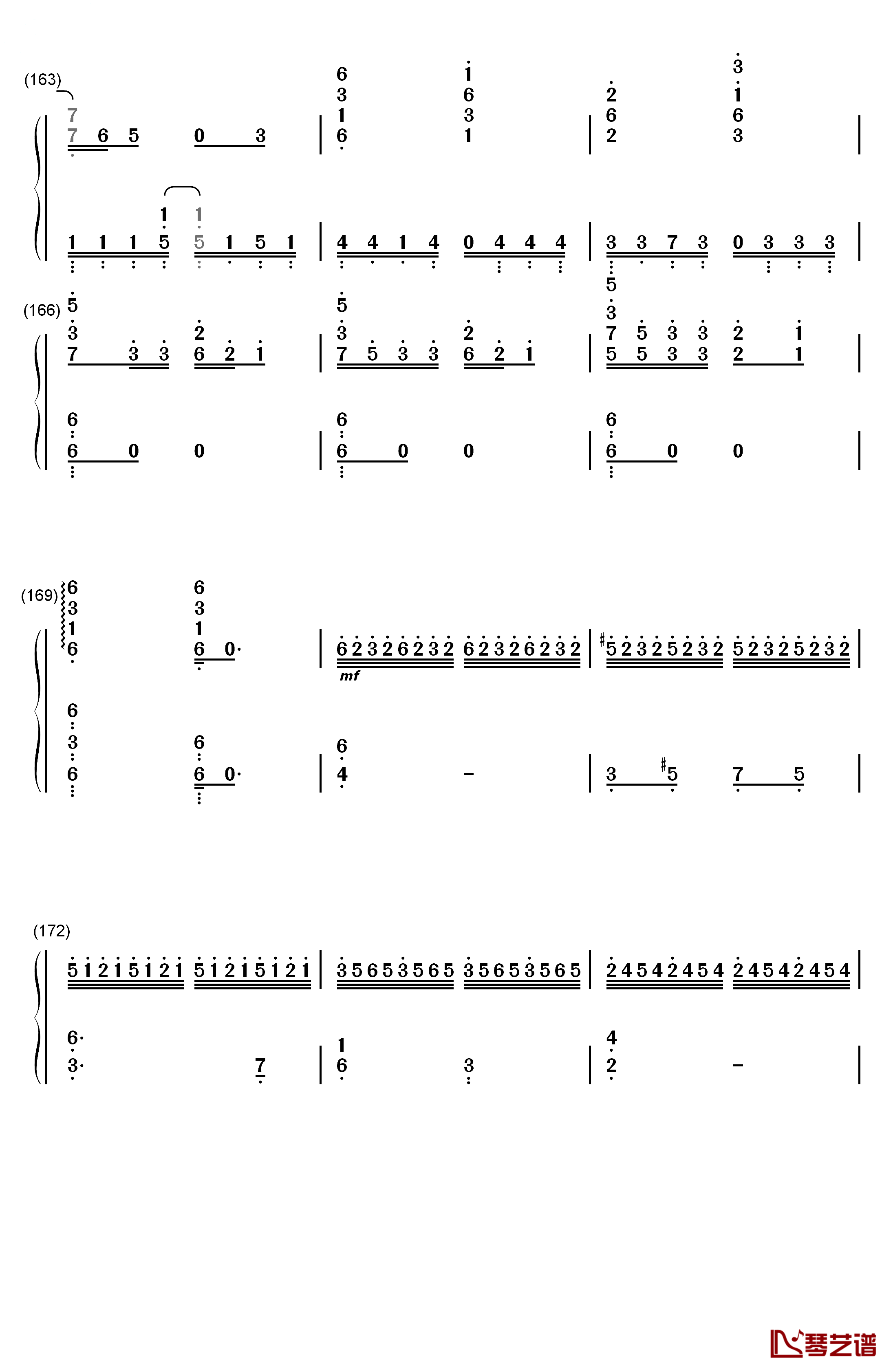 セツナドライブ钢琴简谱-数字双手-IA15