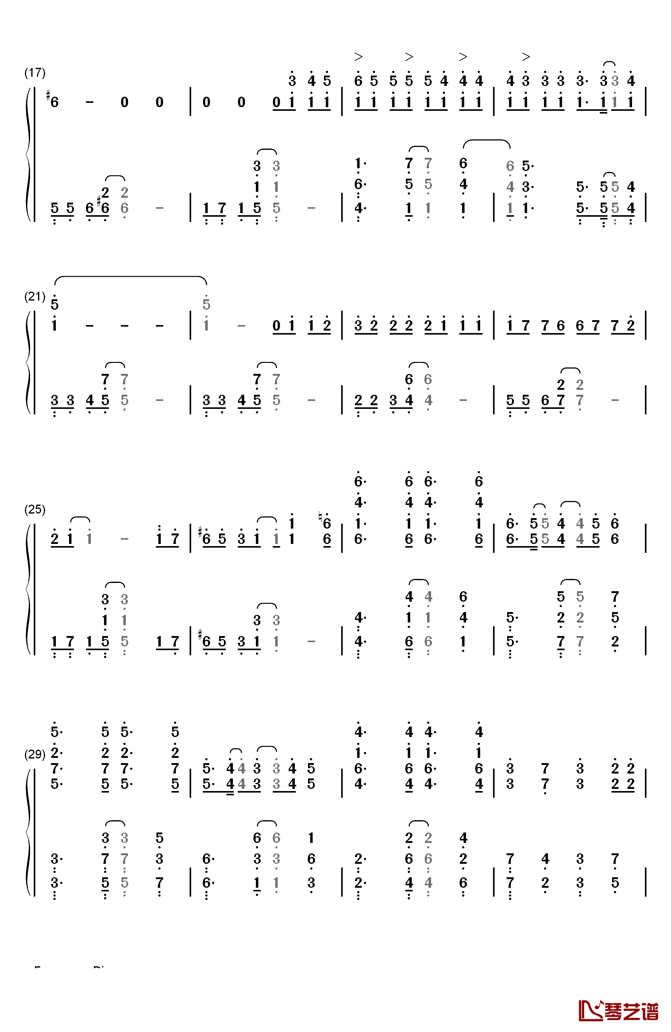 七色シンフォニー钢琴简谱-数字双手-Koala Mode2