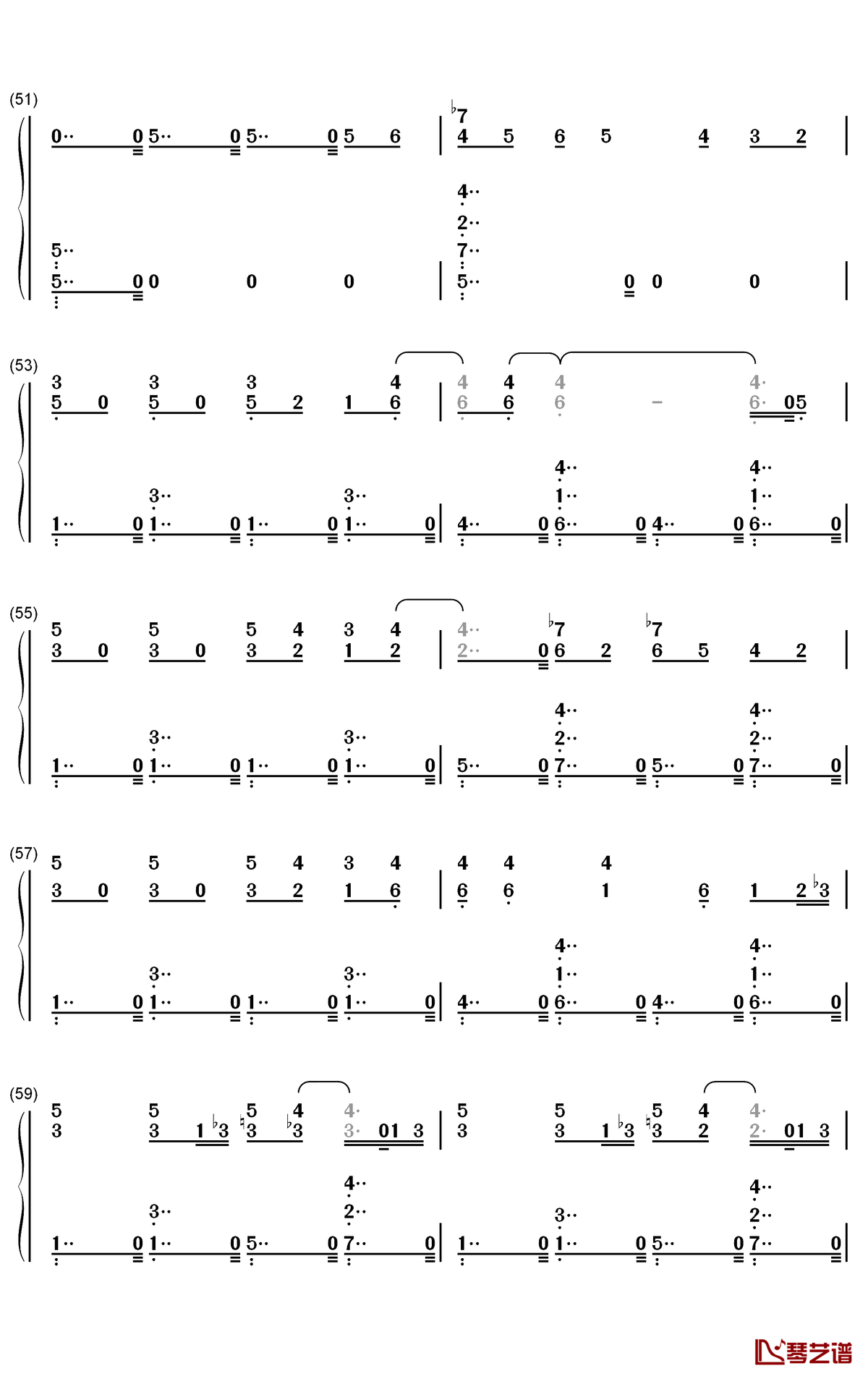 猫之步态舞钢琴简谱-数字双手-戴维·赫勒韦尔6