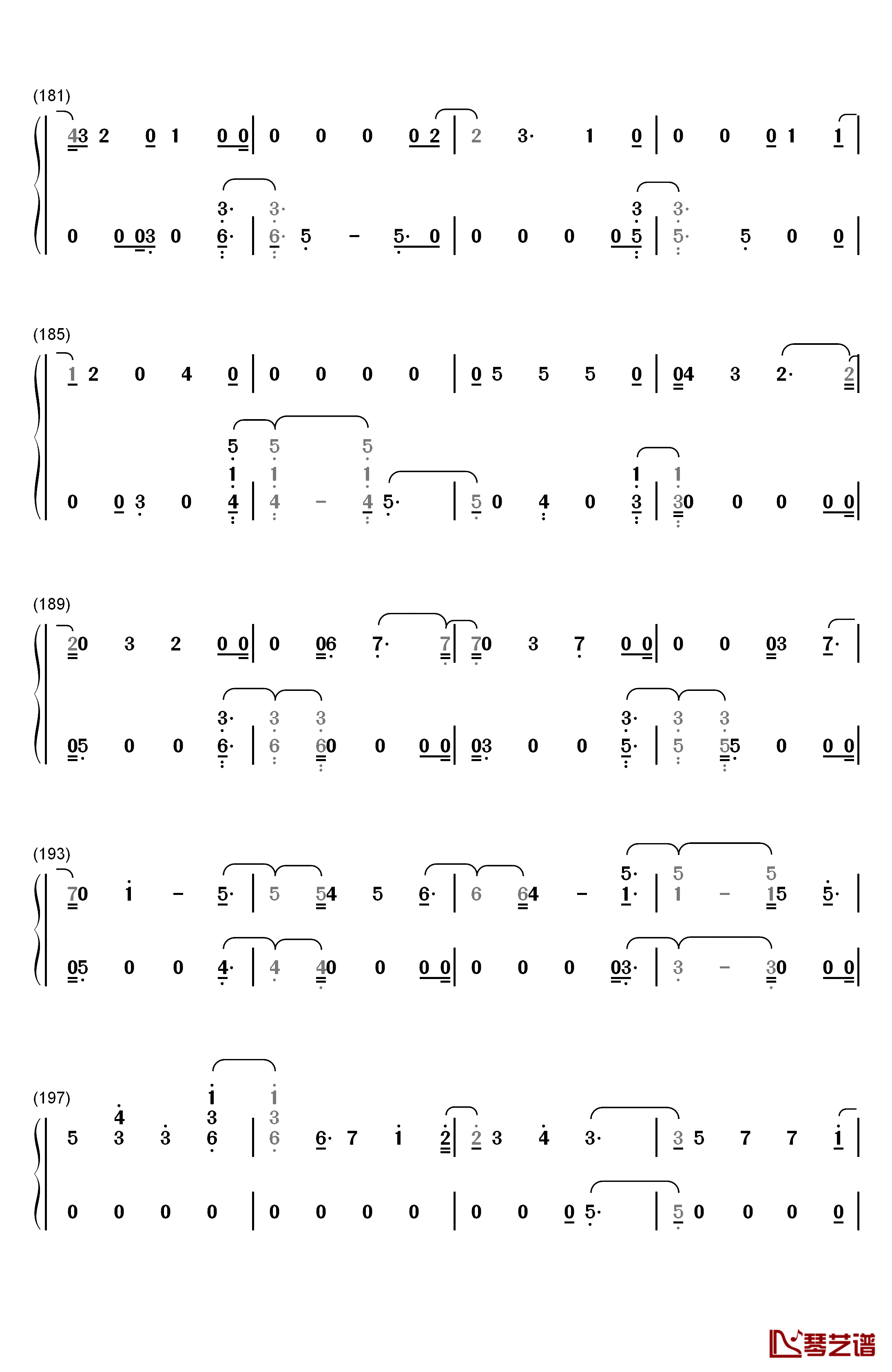 Crystal Snow钢琴简谱-数字双手-防弹少年团10