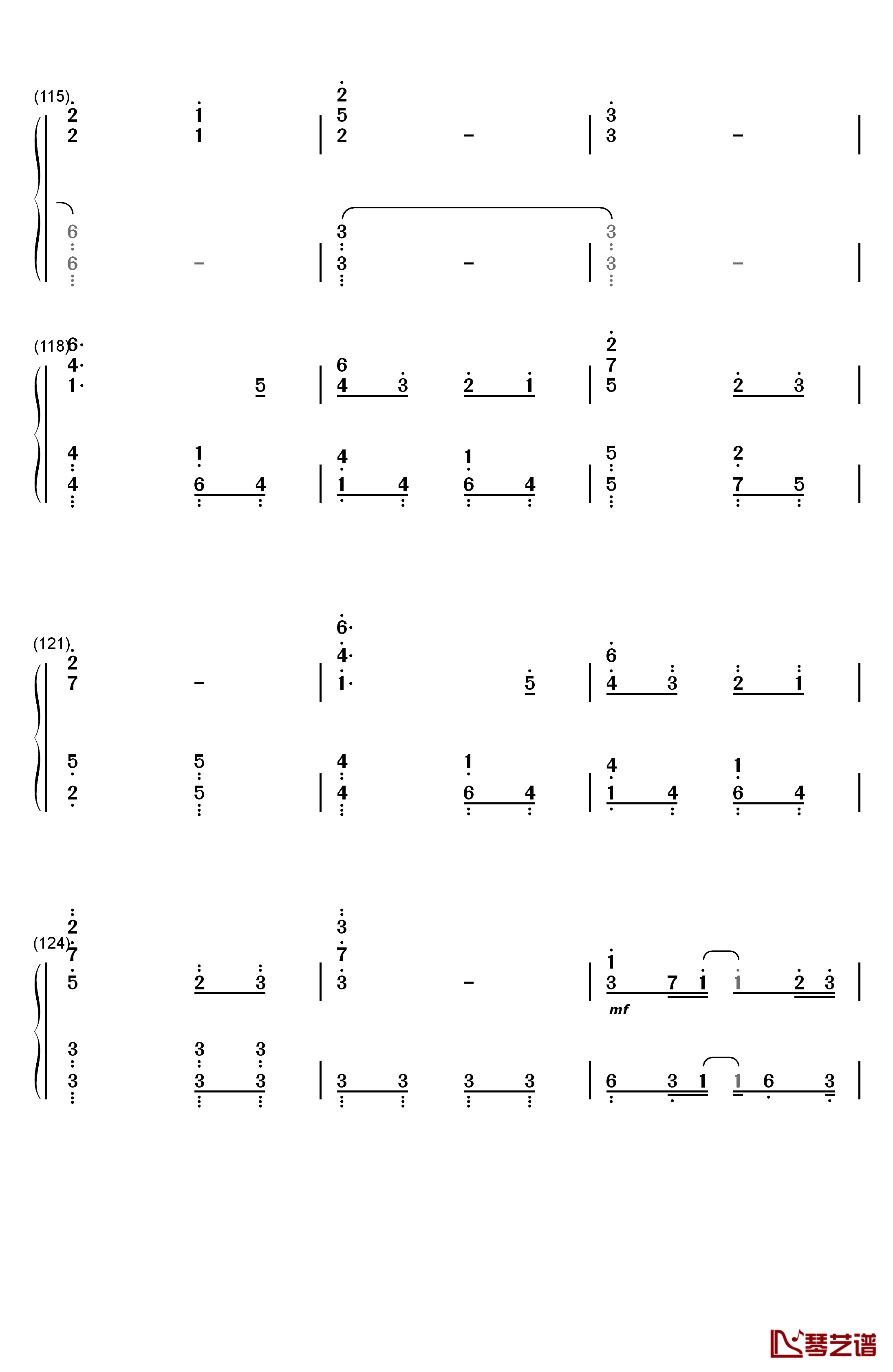 セツナドライブ钢琴简谱-数字双手-IA11