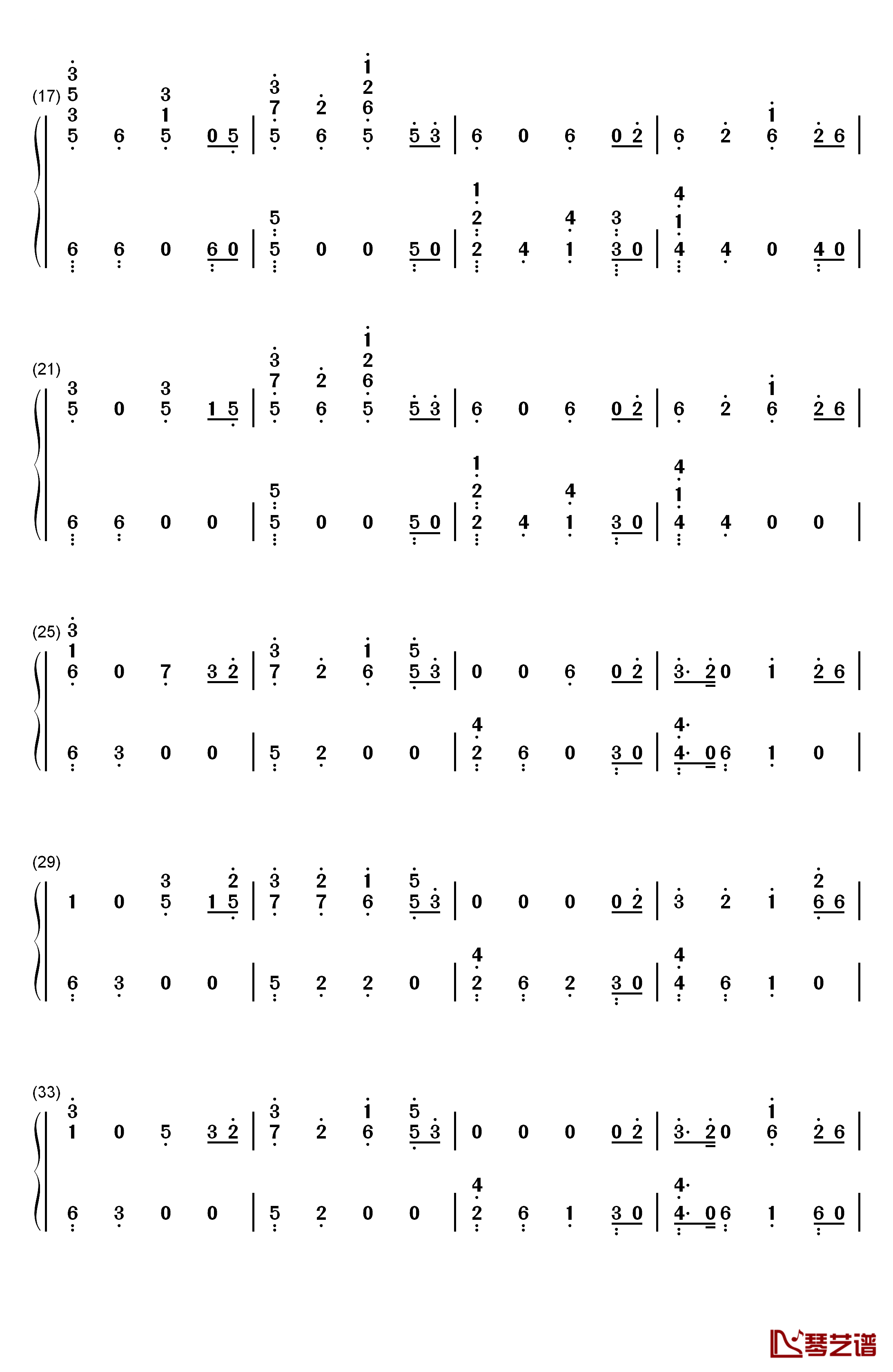 Everyday钢琴简谱-数字双手-Marshmello Logic2