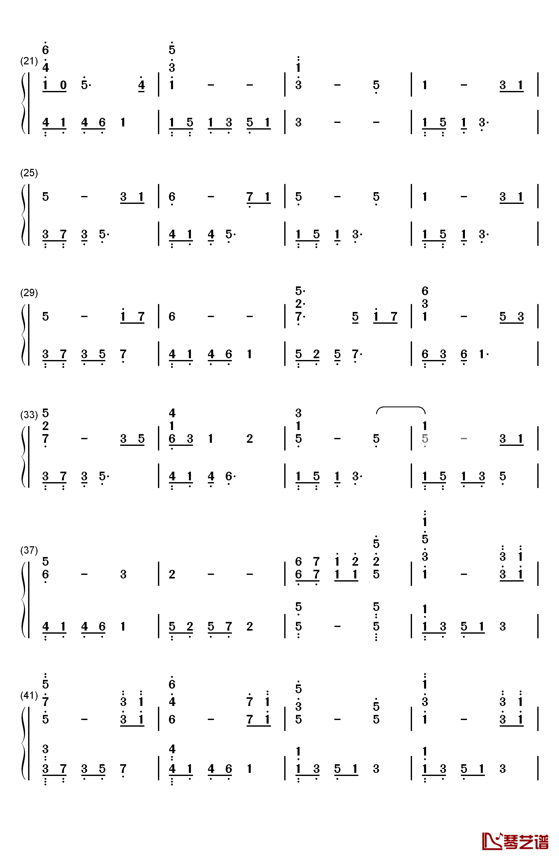 The Ludlows 钢琴简谱-数字双手-James Horner2