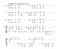 贝加尔湖畔简谱-二部合唱）（中国好声音版