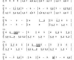 月明かり钢琴简谱-数字双手-日本ACG