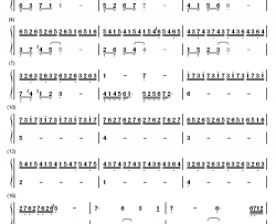 間の楔钢琴简谱-数字双手-间之楔