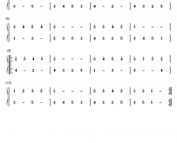 练习曲25钢琴简谱-数字双手