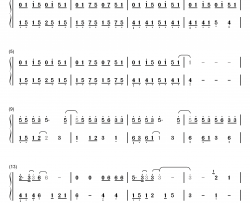 摩天轮的眼泪钢琴简谱-数字双手-创造101 金志文