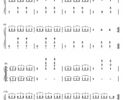《车尔尼练习曲》OP.599之100钢琴简谱-数字双手-车尔尼