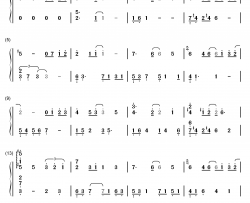 Letter钢琴简谱-数字双手-Yiruma