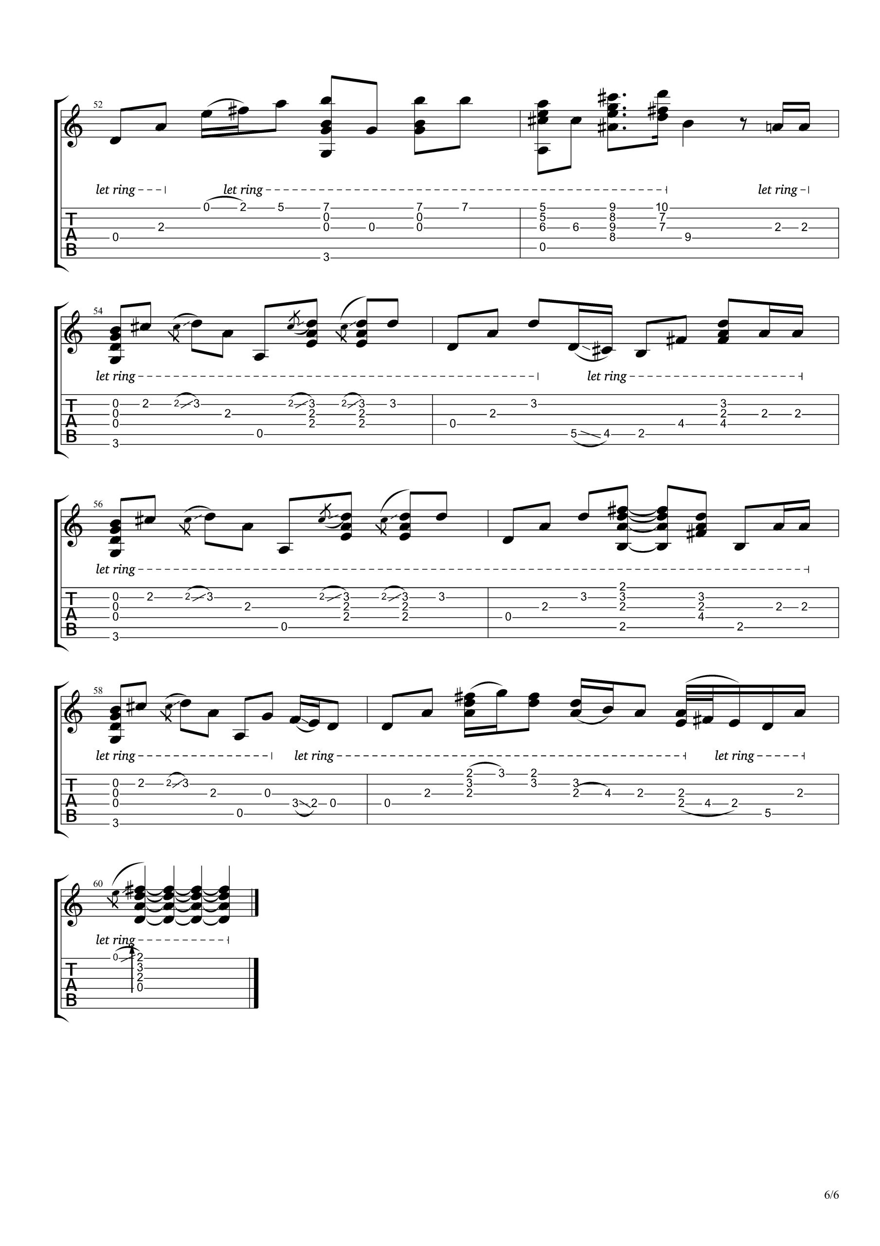 寂寞的季节指弹谱-陶喆-吉他独奏六线谱-附PDF图片谱1