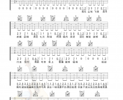 Jam《七月上》吉他谱(C调)-Guitar Music Score