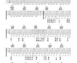 杨幂《爱的供养》吉他谱-Guitar Music Score
