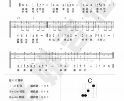 江智民《桑塔露琪亚》吉他谱(C调)-Guitar Music Score