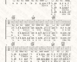 达尼亚吉他谱-朴树-《达尼亚》切音版弹唱六线谱-高清图片谱