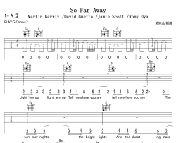 So Far Away吉他谱-Martin Garrix /David Guetta /Jamie Scott /Romy Dya
