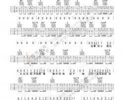周杰伦《晴天》吉他谱(C调)-Guitar Music Score