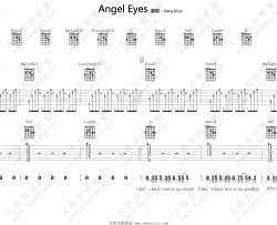 姜美珍《Angel Eyes》吉他谱(D调)-Guitar Music Score