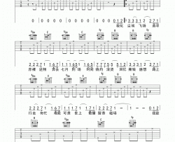 Jam(阿敬)《七月上》吉他谱-Guitar Music Score
