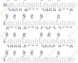 《珊瑚海》吉他谱-周杰伦/梁心颐-C调简单版弹唱谱-高清六线谱