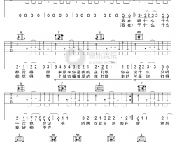 《爱的主打歌》吉他谱-萧亚轩-C调弹唱六线谱-高清图片谱
