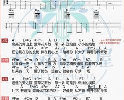 张小斐《萱草花》吉他谱(A调)-Guitar Music Score