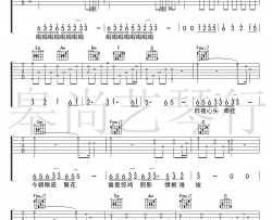 王呈章《无情画》吉他谱(C调)-Guitar Music Score